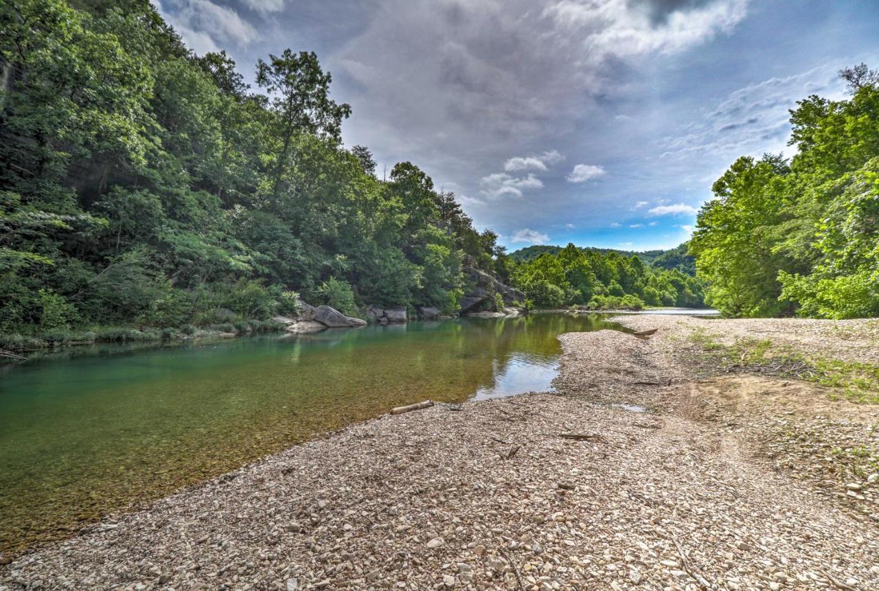 Creekside Hideaway With Fire Pit And Creek Access! Villa Mountain View Exterior foto